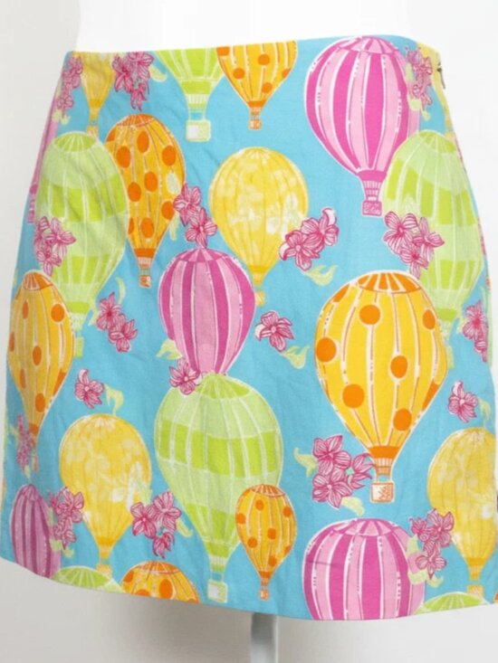 Lilly Pulitzer Dresses & Skirts - Lilly Pulitzer Vintage White Label Hot Air Balloon Skort Size 2 Preppy